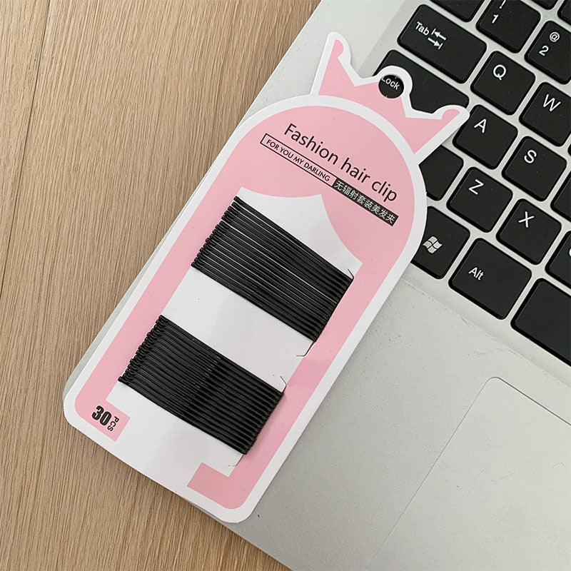 Basic Joker Black Clip No Paint Drop Barber Shop for Hair Clip Side Bangs Clip Side Clip Headwear