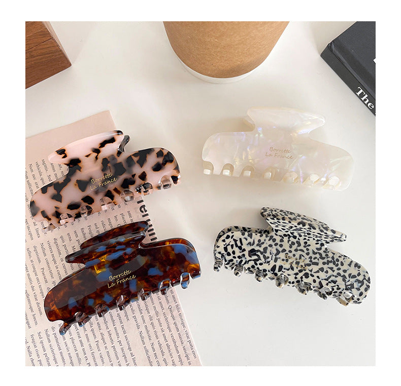 South Korea France Acetic Acid Clip Simple Retro French Elegant Elegant Hair Shark Clip Hair Clip for Women