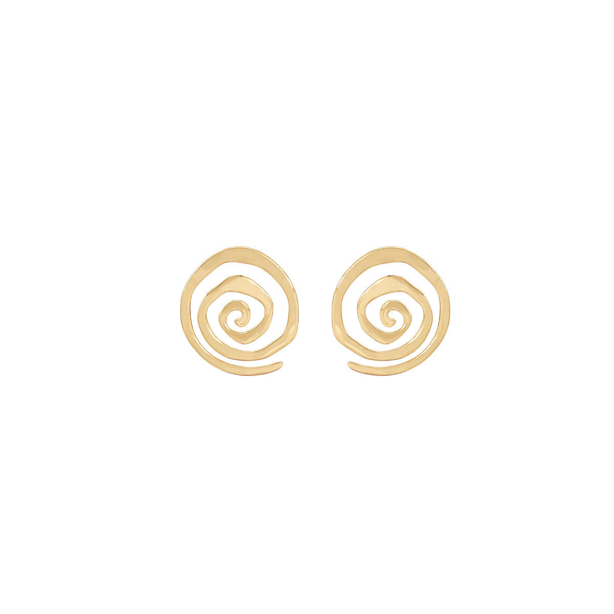 European and American light luxury high-end metal style simple personality earrings women's retro flower pearl hollow love earrings