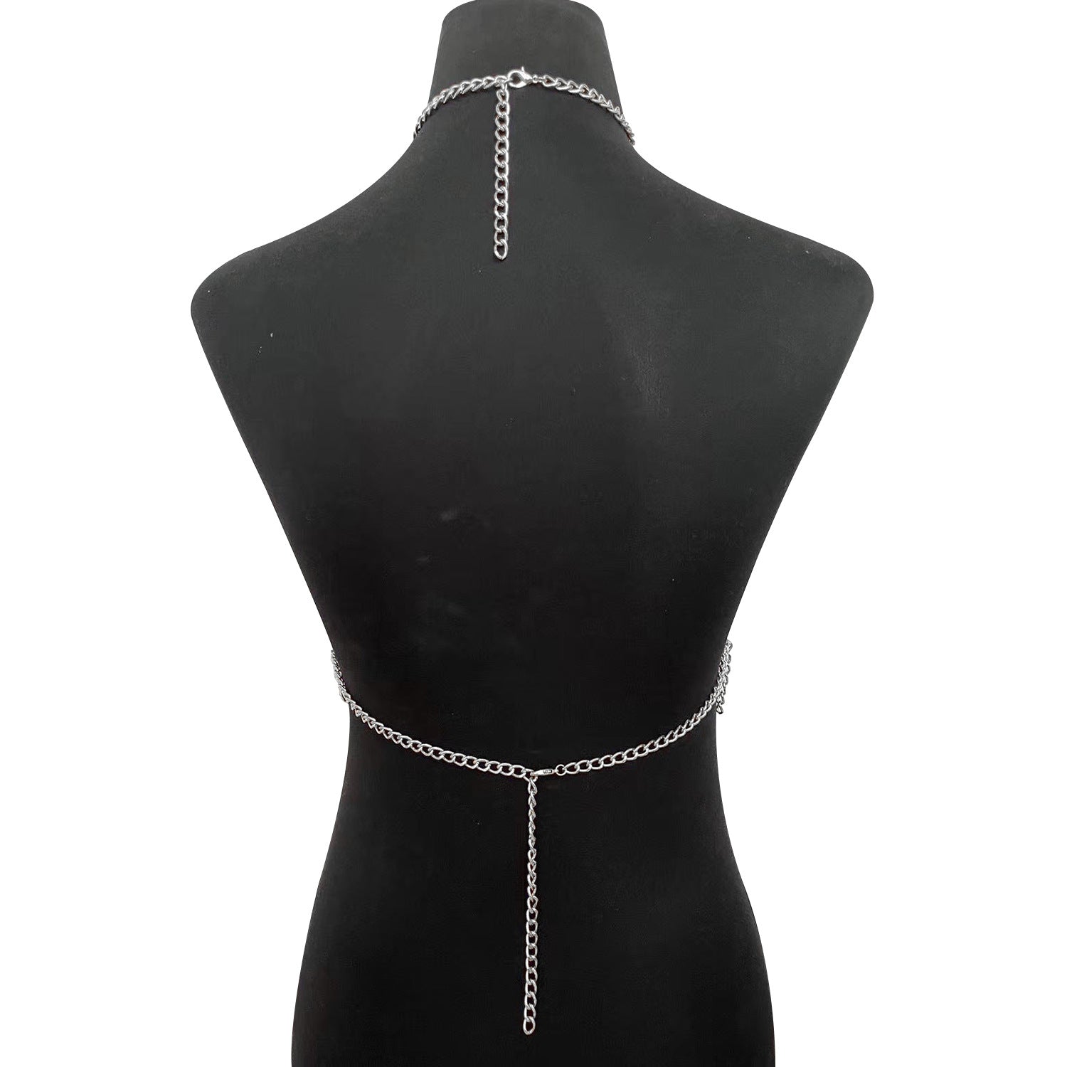 Bamboo such as clothing nightclub fashion hot girl metal ring neck mesh hollow sexy body chain DL0001