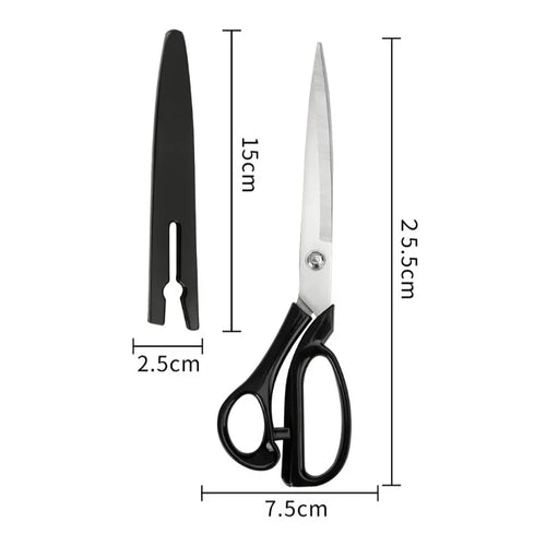 10 Inch Stainless Steel Tailor Shears for Fabric Leather Cutting Professional Sewing Craft DIY Apparel Making Tool Accessory