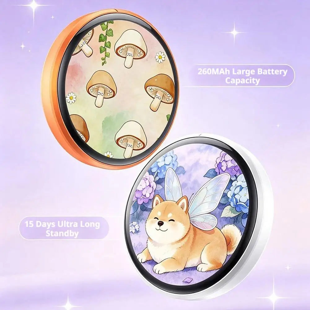 Smart 1.50 Inch Electronic Badge Full Touch IPS Screen Electronic Badge GIF Video With Sound Anime Brooch Pin Student Gift