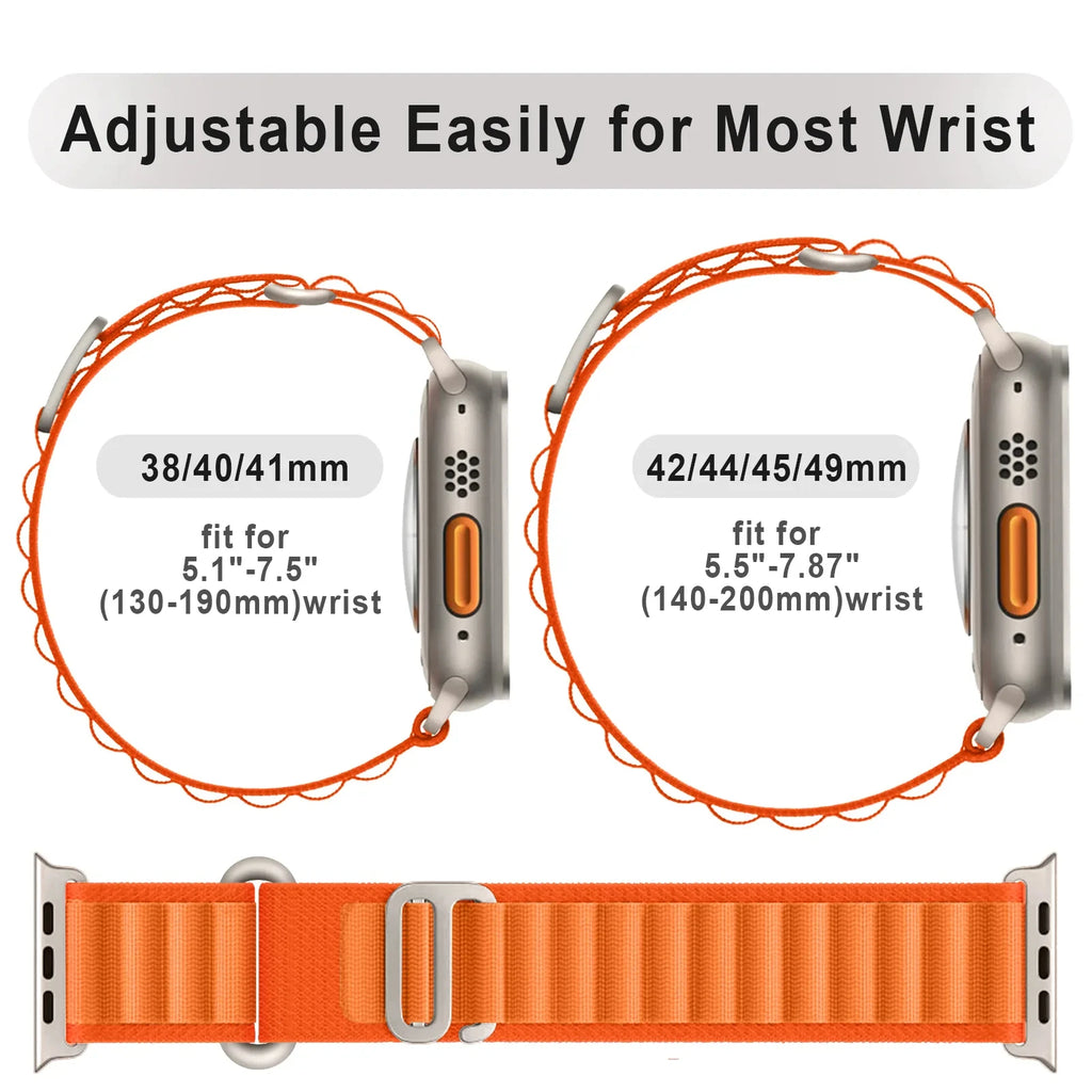 Alpine Loop Strap for Apple watch Ultra 2 Band 49mm 44mm 40mm 45mm 41mm 46mm 42mm Bracelet iWatch Series 10 SE 9 8 7 6 5 4 Bands