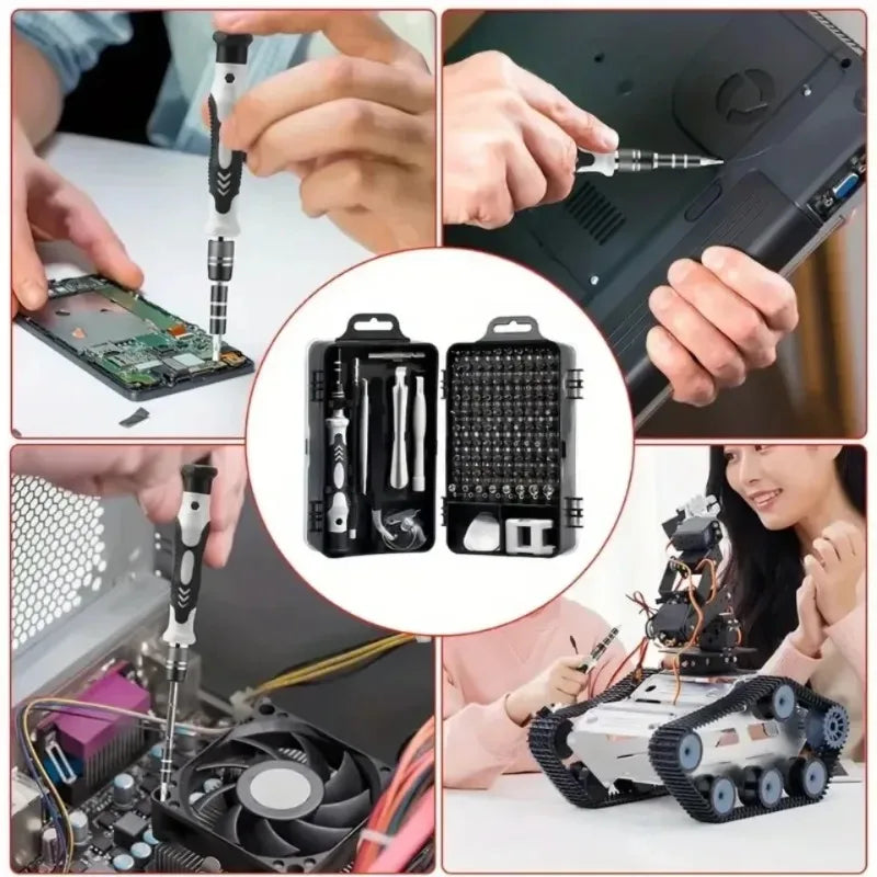 115-in-1 Precision Screwdriver Set with Magnetic Bits - Electronics Repair Tool Kit for Phone, Laptop, PC & DIY Projects