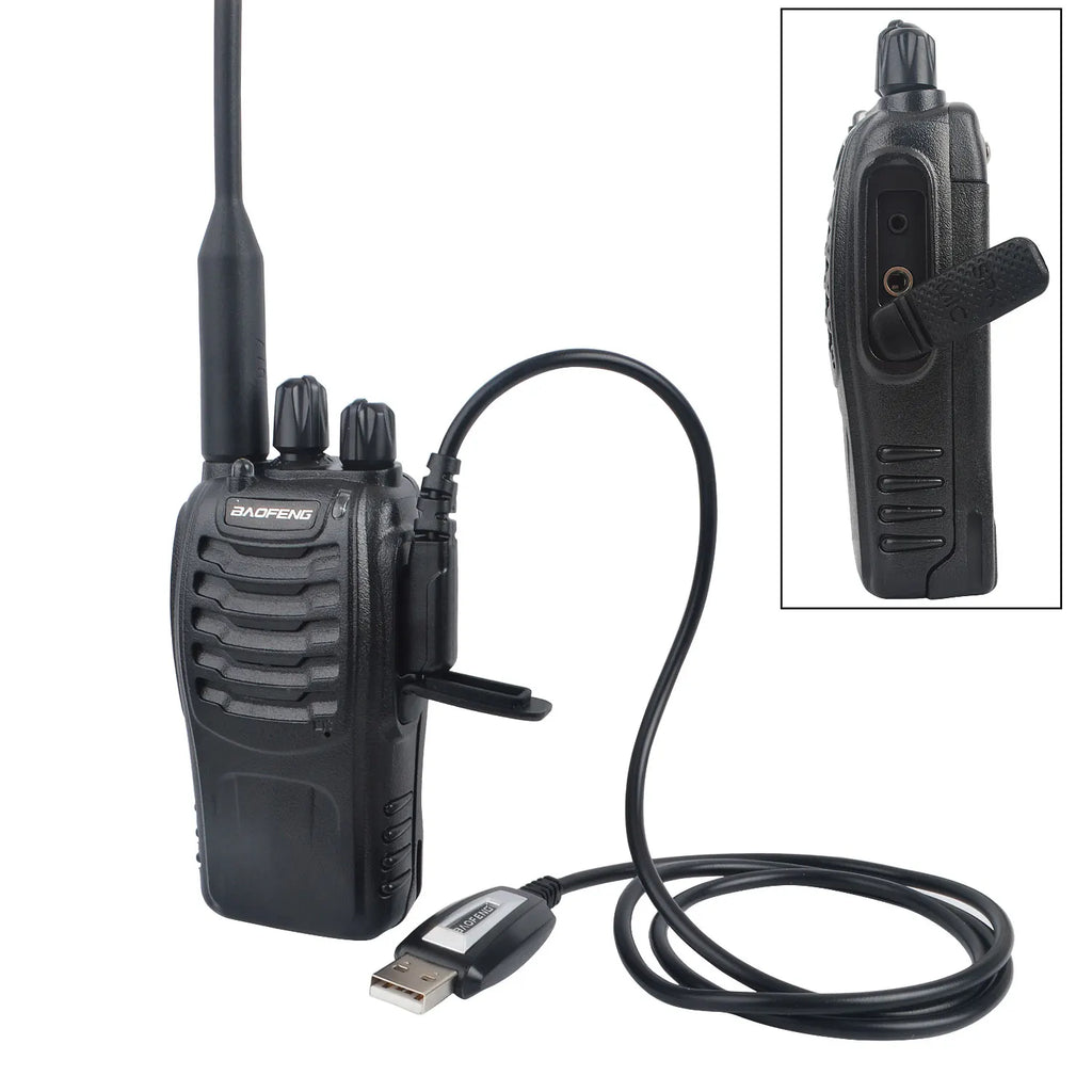 Baofeng Walkie Talkie USB Programming Cable w/ CD drive for UV-17Pro GPS UV-5RH UV-5R UV-82 BF-888S Quansheng UV-K5(8) UV-K5