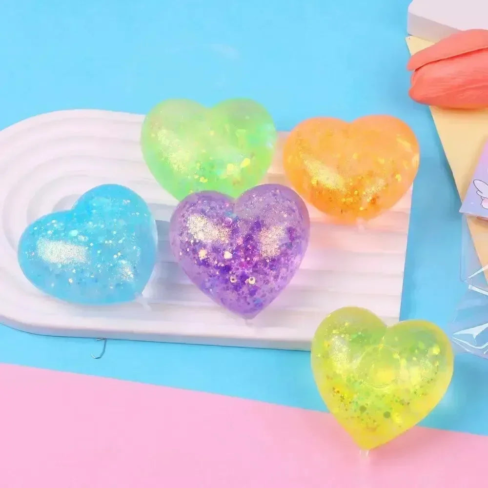 Creative popsicle shape decompression toy color gradual change extrusion decompression slow rebound practical mini toy