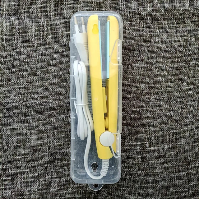 New Curling Iron Mini Hair Straightener Iron Ceramic Straightening Styling Tools Hair Curler Flat Iron Beard Straightener
