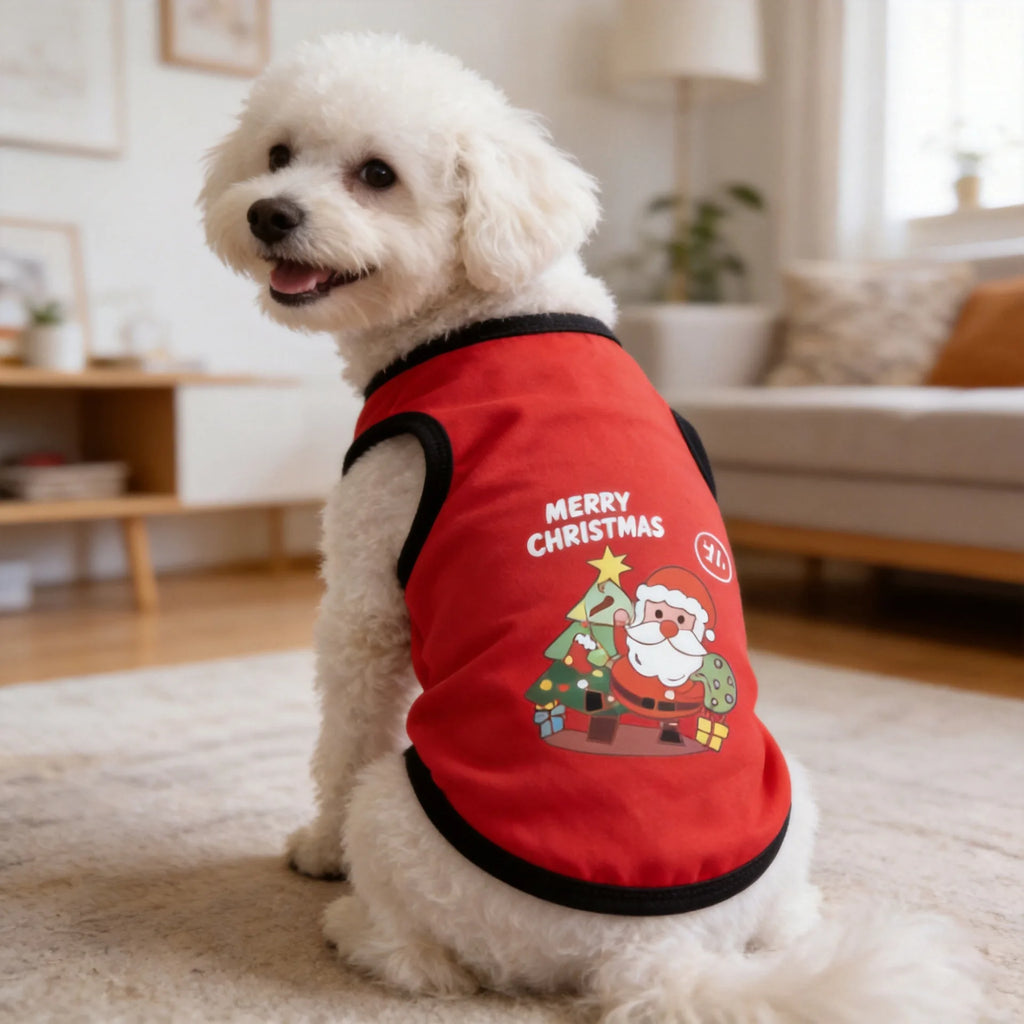 Summer Pet Clothes Breathable Mesh Dog Cat Jersey Cute Puppy Kitten Vest Shedding Control Apparel Holiday Party Dog Clothing