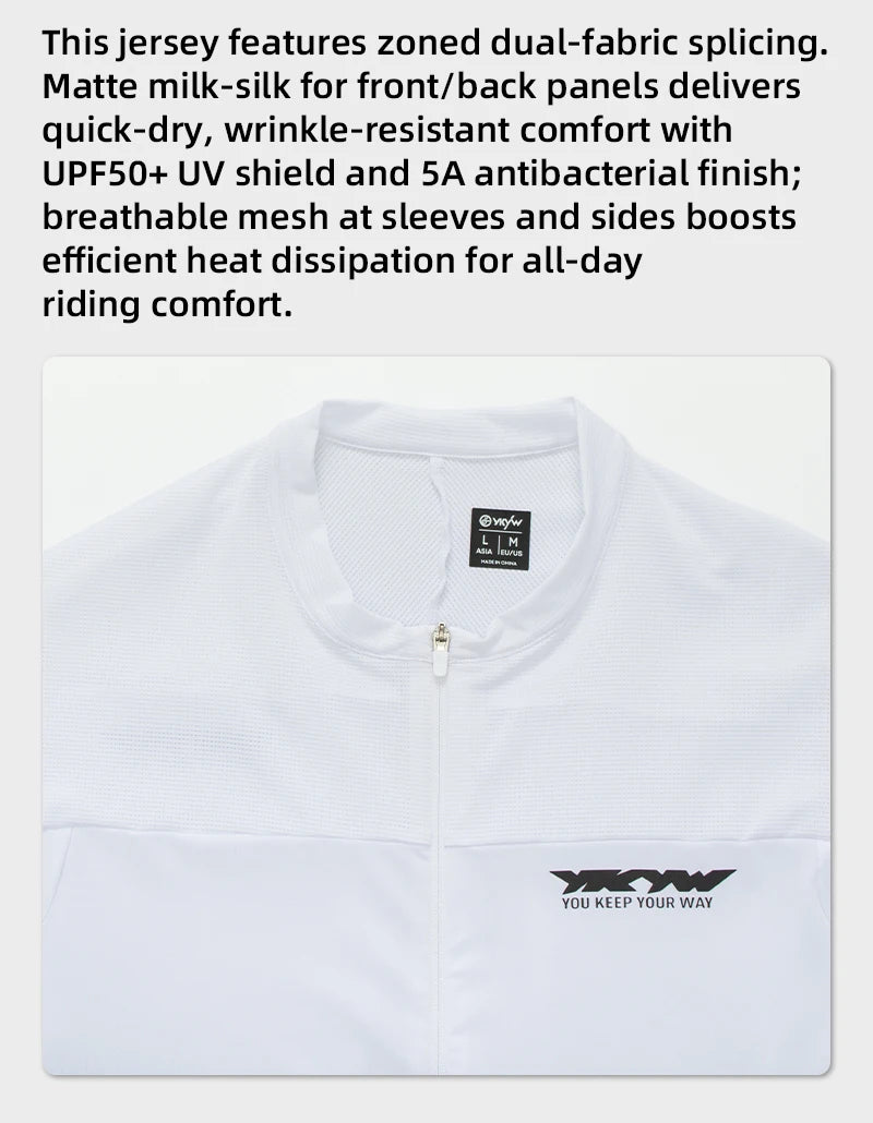 YKYWBIKE Men Cycling Jersey 2026 Racing Pro Summer Bicycle Shirt Short Sleeve Road Bike MTB Tops Biking Clothing Breathable
