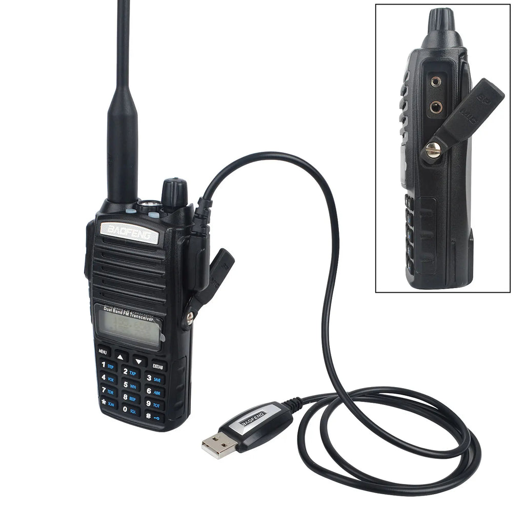 Baofeng Walkie Talkie USB Programming Cable w/ CD drive for UV-17Pro GPS UV-5RH UV-5R UV-82 BF-888S Quansheng UV-K5(8) UV-K5