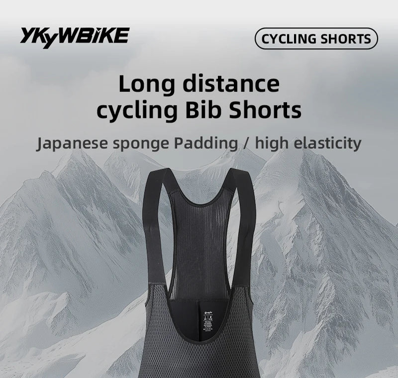 YKYWBIKE Men's Cycling Set Jersey Road Bike Kits Bib Shorts Bicycle Clothing Pro team Riding Summer Maillot Sets Slim Fit