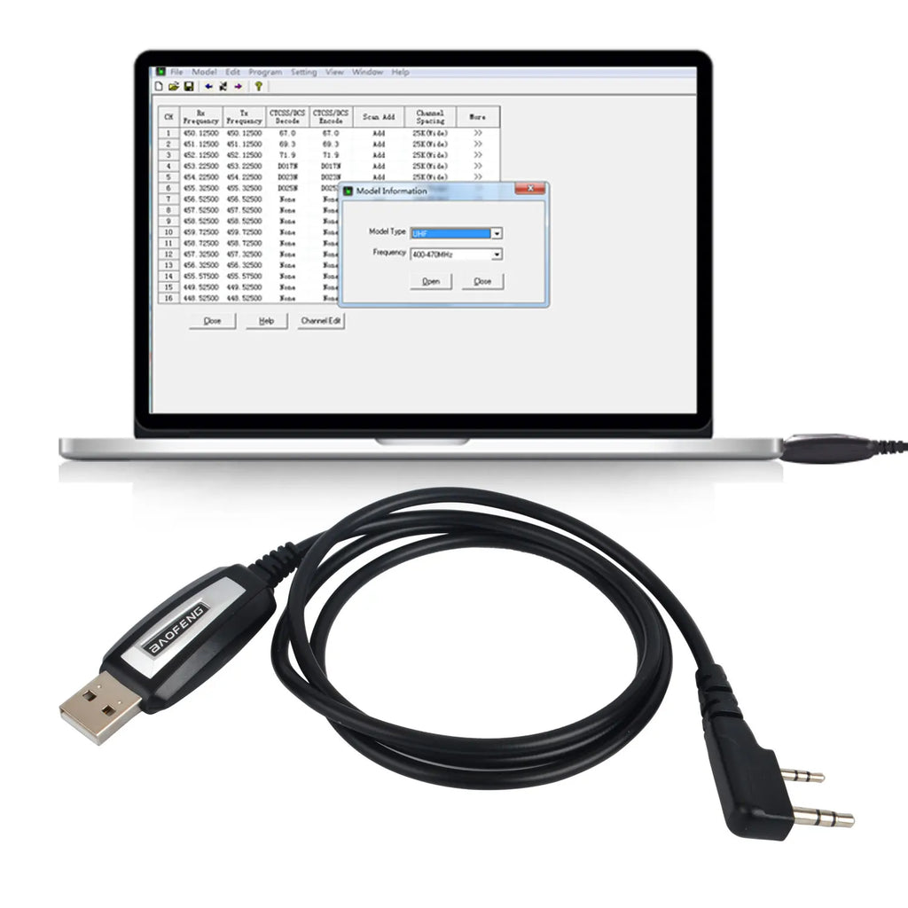 Baofeng Walkie Talkie USB Programming Cable w/ CD drive for UV-17Pro GPS UV-5RH UV-5R UV-82 BF-888S Quansheng UV-K5(8) UV-K5