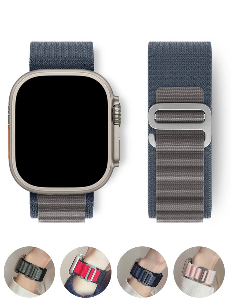 Alpine Loop Strap for Apple watch Ultra 2 Band 49mm 44mm 40mm 45mm 41mm 46mm 42mm Bracelet iWatch Series 10 SE 9 8 7 6 5 4 Bands