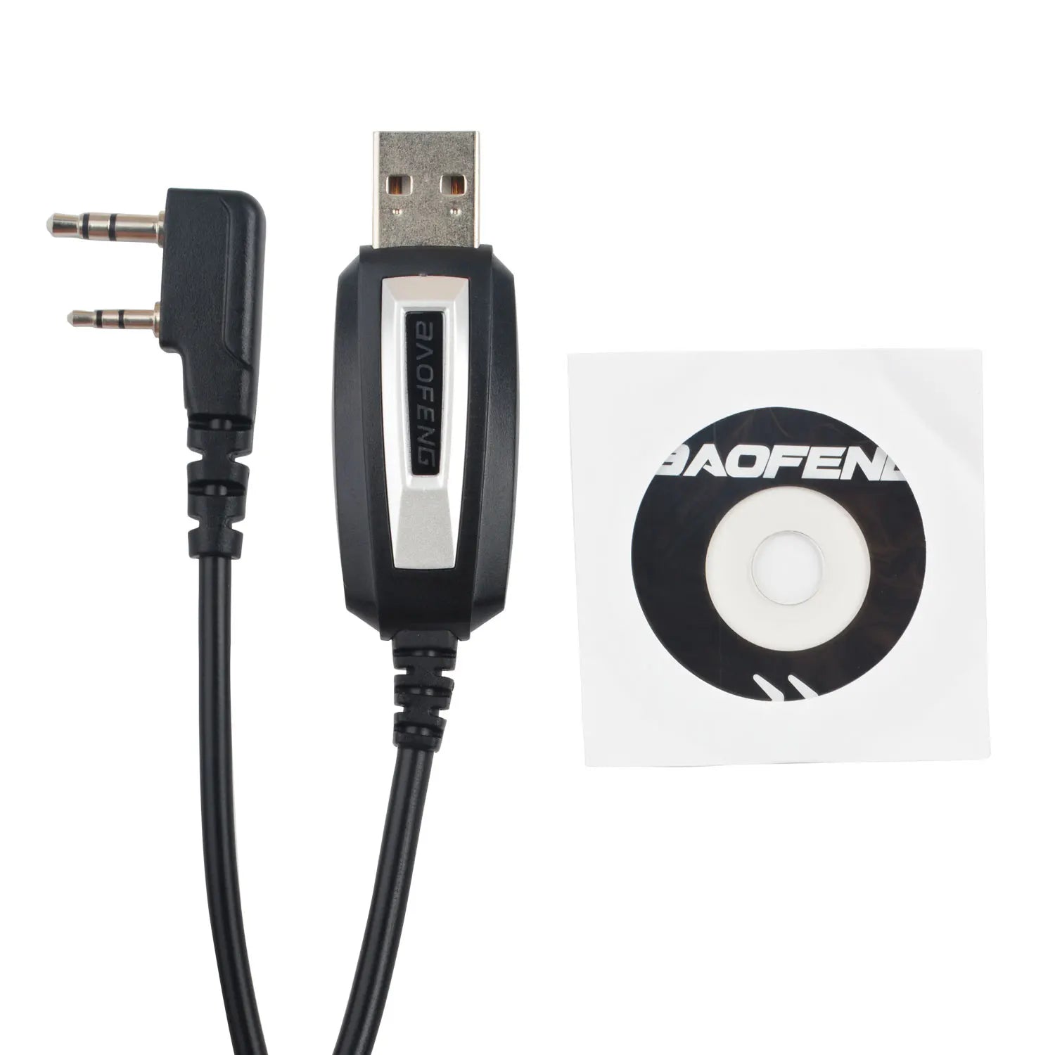 Baofeng Walkie Talkie USB Programming Cable w/ CD drive for UV-17Pro GPS UV-5RH UV-5R UV-82 BF-888S Quansheng UV-K5(8) UV-K5