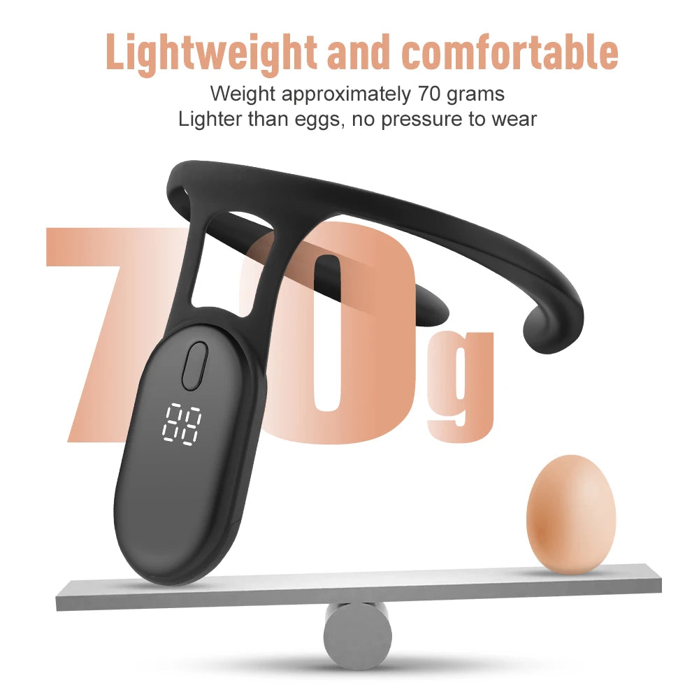 Smart Posture Reminder Device Vibration Alert Back Support Wearable Anti-Slouch Sensor for Adults Kids Office Home Daily Use
