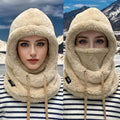 1/2pcs Winter Warm Balaclava Thermal Windproof Ski Hood Motocycle Face Cover Polar Fleece Adjustable Cycling Neck Cover Mask