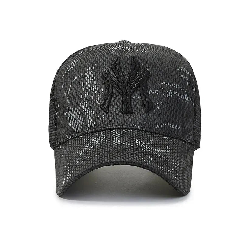 New Summer Hat Men's Letter Embroidery Versatile Couple Sunscreen Sunshade Baseball Cap Sports Tennis Hat Travel Cap Men