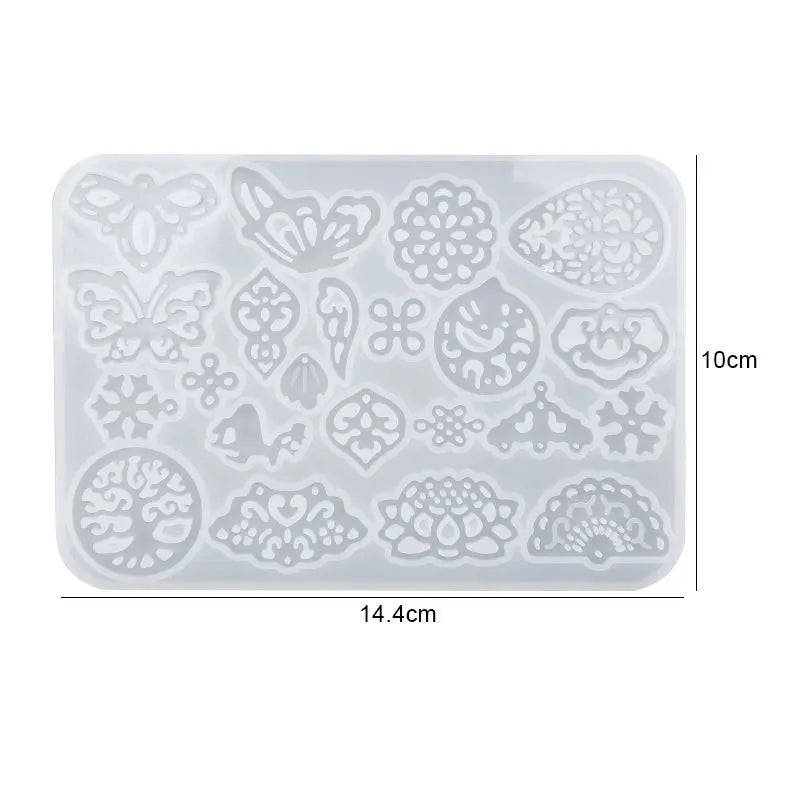 Earring Resin Molds Jewelry Casting Molds Silicone Pendent Epoxy Resin Molds for Women Earrings DIY Jewelry Making Supplies