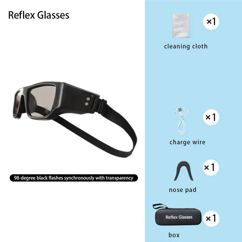 HHTL Reflective Glasses Head-Up Training Glasses Head-Up Dribbling Goggles Basketball Hockey Football Football Strobe Glasses