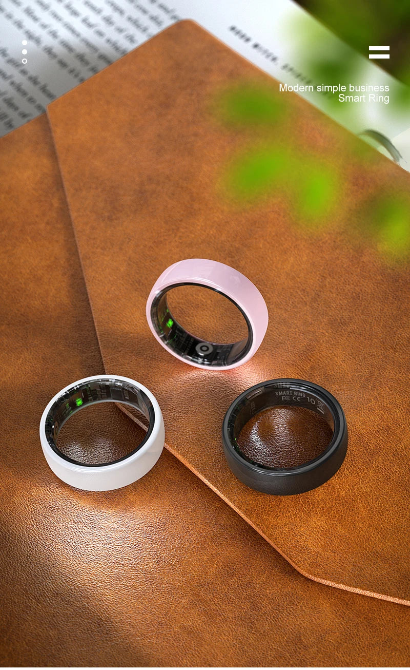 Smart Ring For Men Women With Charging Case,Couple Space Interaction,Health and Sleep Monitor,Multi Sport Mode,5ATM Waterproof