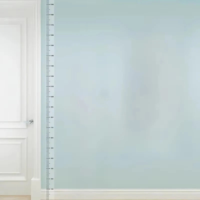 2m Wall Height Measurement Card - Easy-to-Read Durable PC Material Writeable & Removable Ideal for Room Decor Wall Decorations