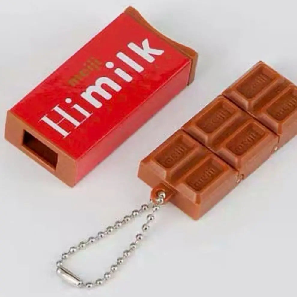 Simulation Chocolate Break-Apart Squishy Keychain Toy, Slow-Rebound Non-Greasy Snag-Free Compact Handy Scentless Quick-Clean Tear-Enduring Flexible Calming Textured Sensory Play