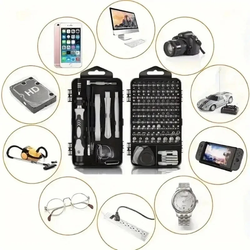 115-in-1 Precision Screwdriver Set with Magnetic Bits - Electronics Repair Tool Kit for Phone, Laptop, PC & DIY Projects