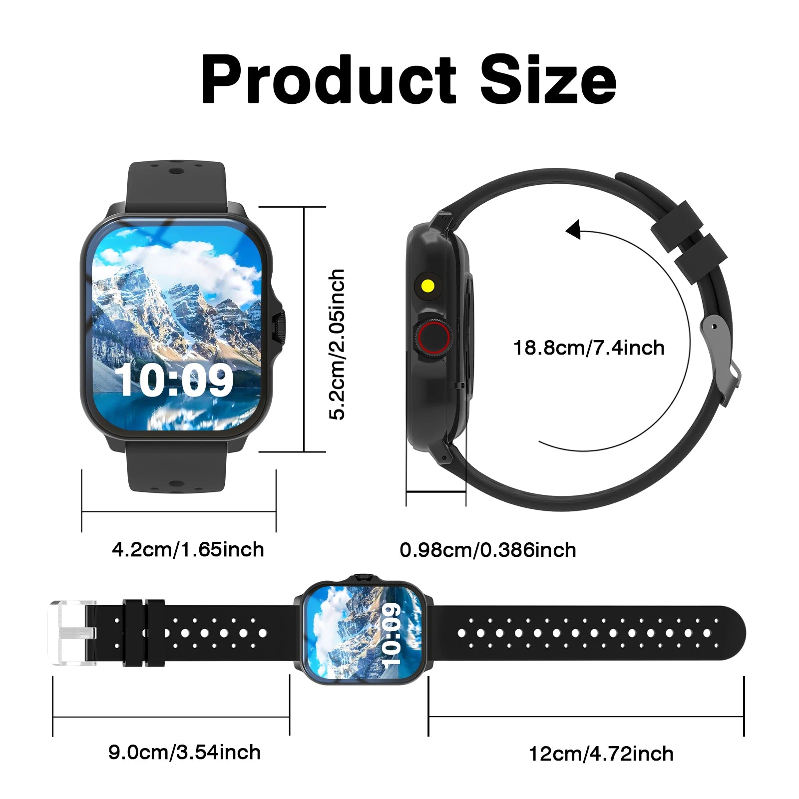 Smart Watch Multi-functional sports smart watch ,Wireless Calling, Personalized the Watch Faces,Music control