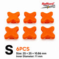 6pcs reusable tube plugs with threaded sealing caps for standard-sized caulking tubes design to prevent drying and deformation