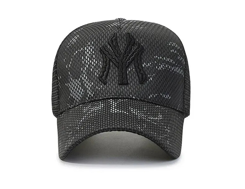 New Summer Hat Men's Letter Embroidery Versatile Couple Sunscreen Sunshade Baseball Cap Sports Tennis Hat Travel Cap Men