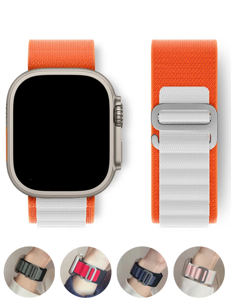Alpine Loop Strap for Apple watch Ultra 2 Band 49mm 44mm 40mm 45mm 41mm 46mm 42mm Bracelet iWatch Series 10 SE 9 8 7 6 5 4 Bands