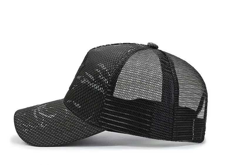 New Summer Hat Men's Letter Embroidery Versatile Couple Sunscreen Sunshade Baseball Cap Sports Tennis Hat Travel Cap Men