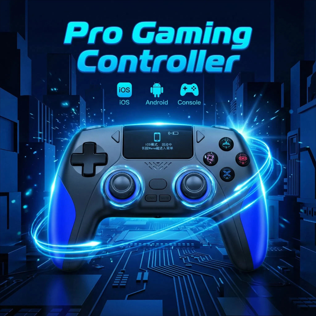 Smart Screen Wireless Game Controller For PS4 Gamepad with Customizable Display For IOS Andriod Table Steam Switch Joystick