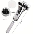 3 Claw Watch Case Opener Adjustable Screw Back Remover Wrench Repair Tool Part Maintenance Kit Bottom Cover Rear Replace Battery