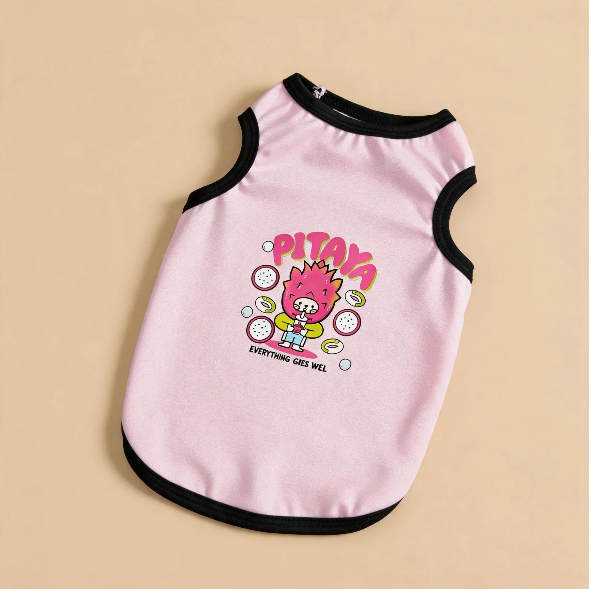 Summer Pet Clothes Breathable Mesh Dog Cat Jersey Cute Puppy Kitten Vest Shedding Control Apparel Holiday Party Dog Clothing