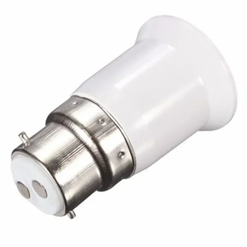 5x Lamp Sockets Converter B22 To E27 LED Bulb Converter Lamp Base Holder Screw Light Socket Adapter Anti-burning Bulb Holder
