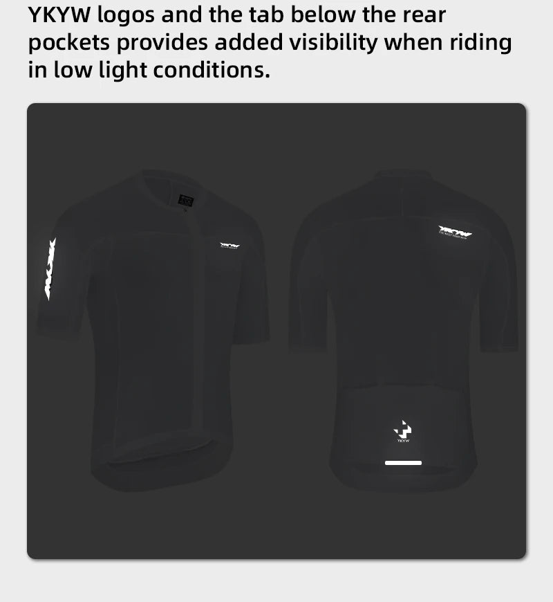 YKYWBIKE Men Cycling Jersey 2026 Racing Pro Summer Bicycle Shirt Short Sleeve Road Bike MTB Tops Biking Clothing Breathable