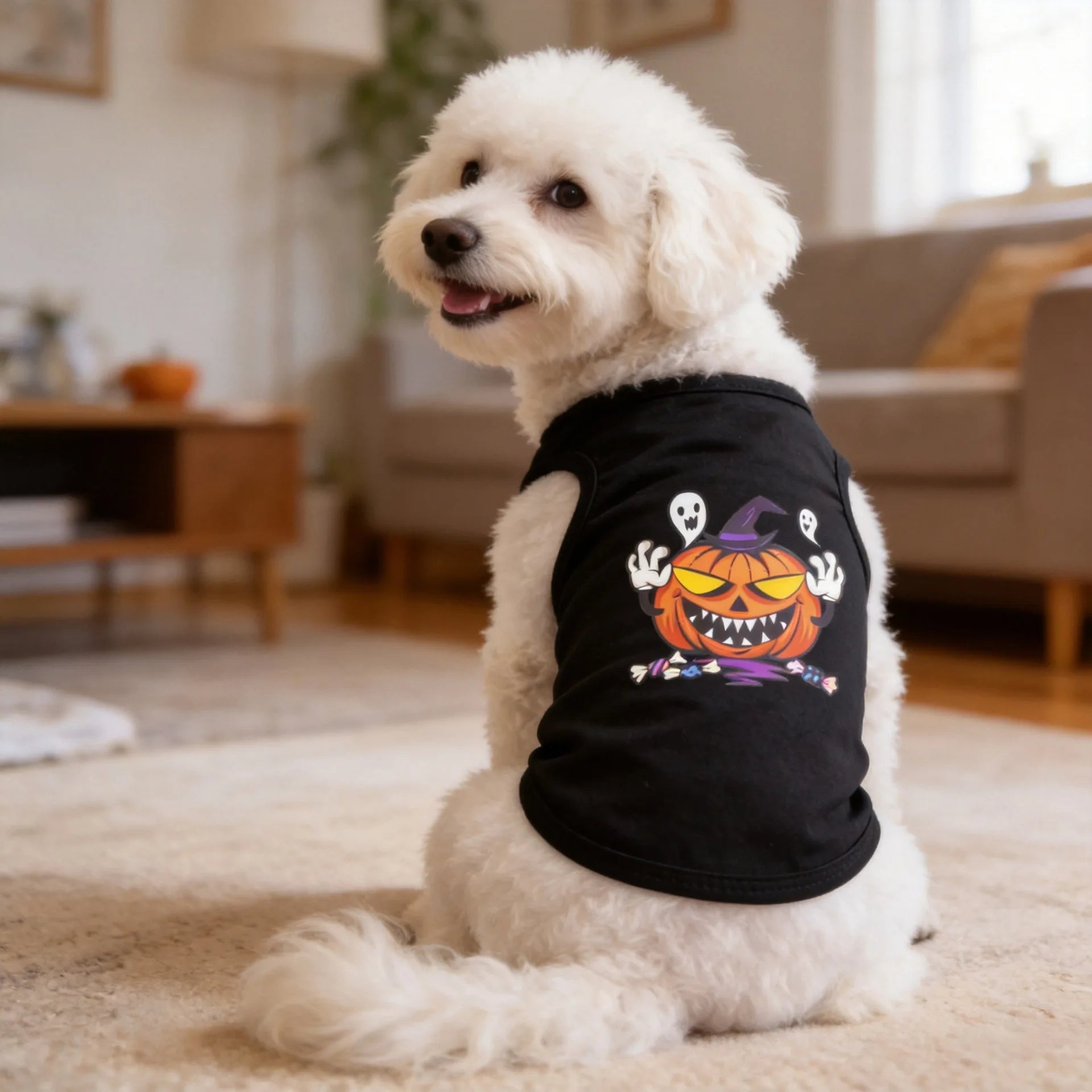 Summer Pet Clothes Breathable Mesh Dog Cat Jersey Cute Puppy Kitten Vest Shedding Control Apparel Holiday Party Dog Clothing