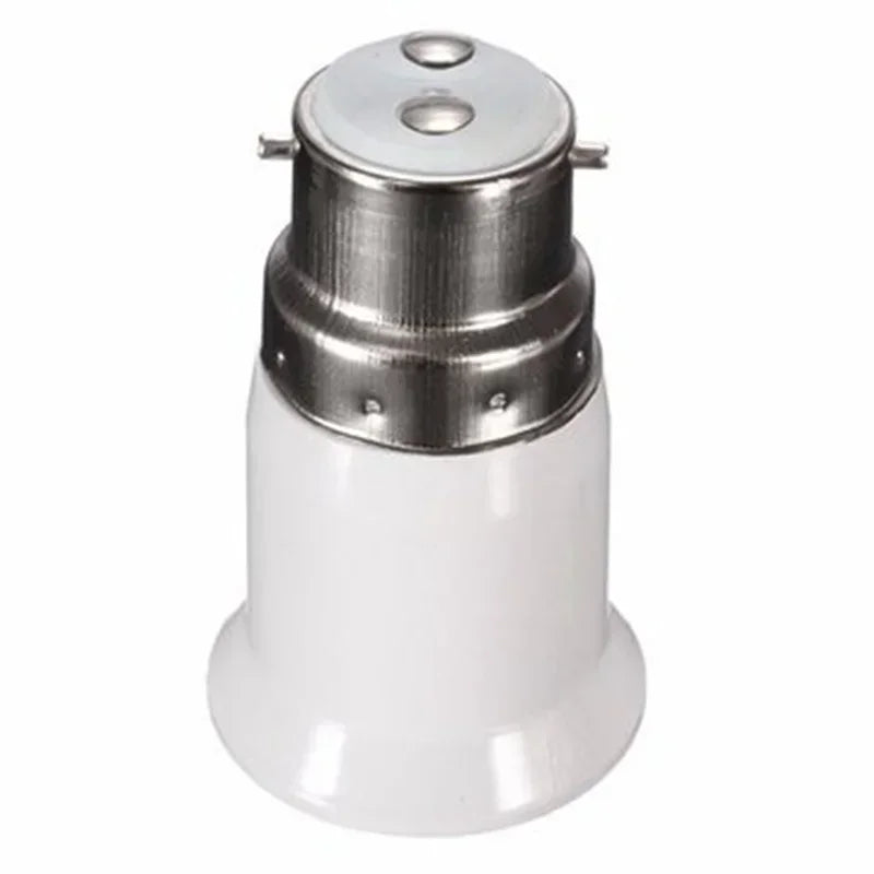 5x Lamp Sockets Converter B22 To E27 LED Bulb Converter Lamp Base Holder Screw Light Socket Adapter Anti-burning Bulb Holder