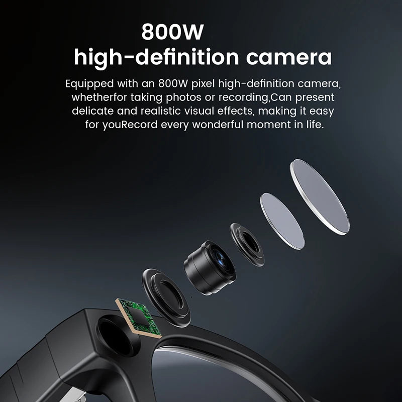 2026 New Smart Glasses 8 Million Pixels HD Photo Video Recording AI Intelligent Translation Call Noise Reduction Smart Glasses