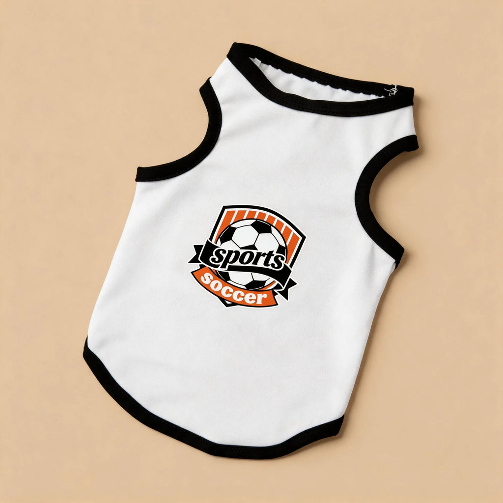 Summer Pet Clothes Breathable Mesh Dog Cat Jersey Cute Puppy Kitten Vest Shedding Control Apparel Holiday Party Dog Clothing