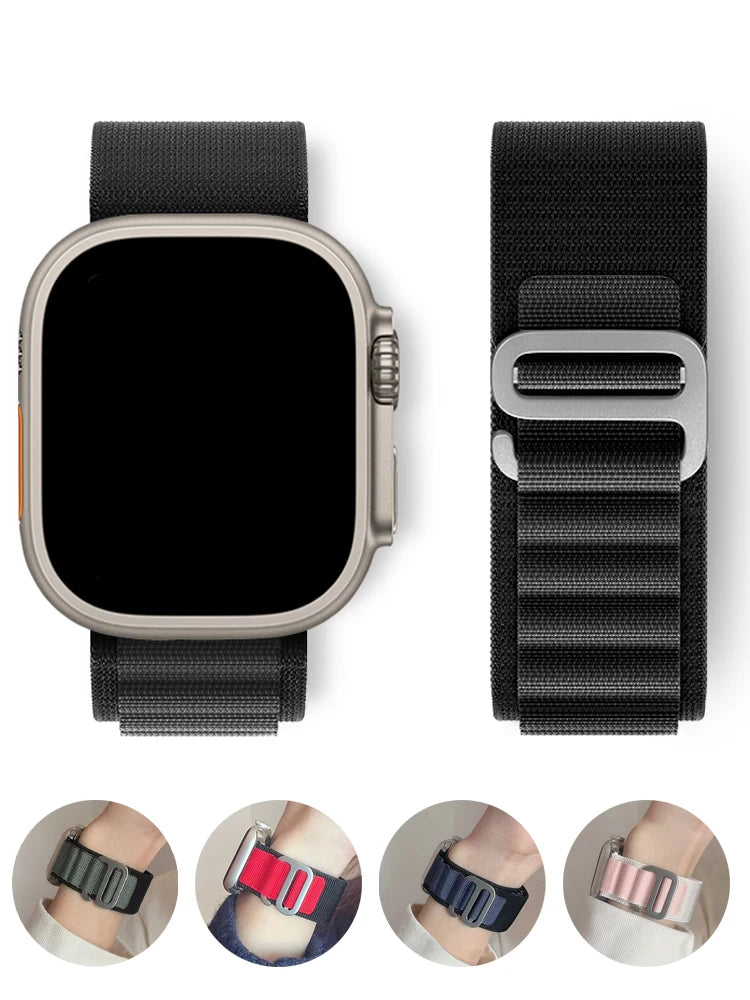 Alpine Loop Strap for Apple watch Ultra 2 Band 49mm 44mm 40mm 45mm 41mm 46mm 42mm Bracelet iWatch Series 10 SE 9 8 7 6 5 4 Bands