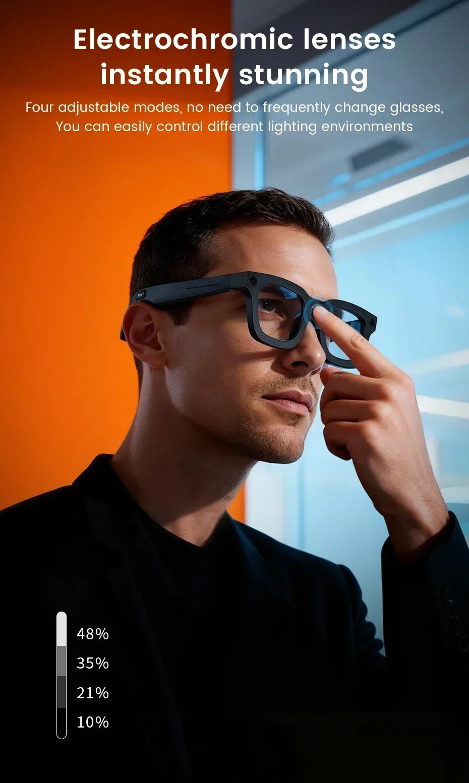 2026 New Smart Glasses 8 Million Pixels HD Photo Video Recording AI Intelligent Translation Call Noise Reduction Smart Glasses