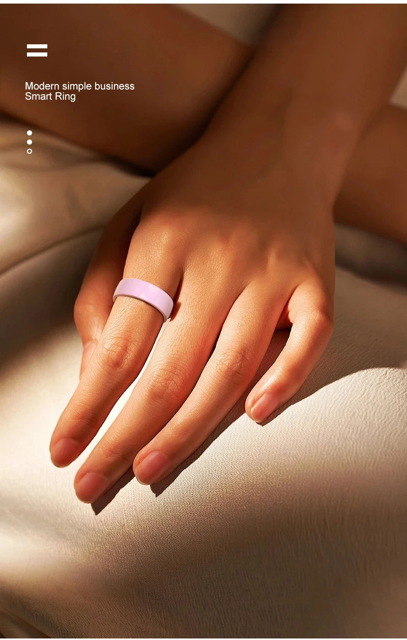 Smart Ring For Men Women With Charging Case,Couple Space Interaction,Health and Sleep Monitor,Multi Sport Mode,5ATM Waterproof