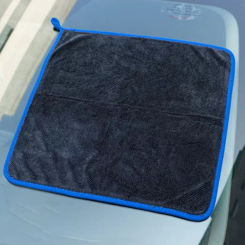 1pc Extra Large Car Towel - Ultra Absorbent Soft Non-Shedding No Stripe Quick Dry Detailing Cloth 24x35 Inches
