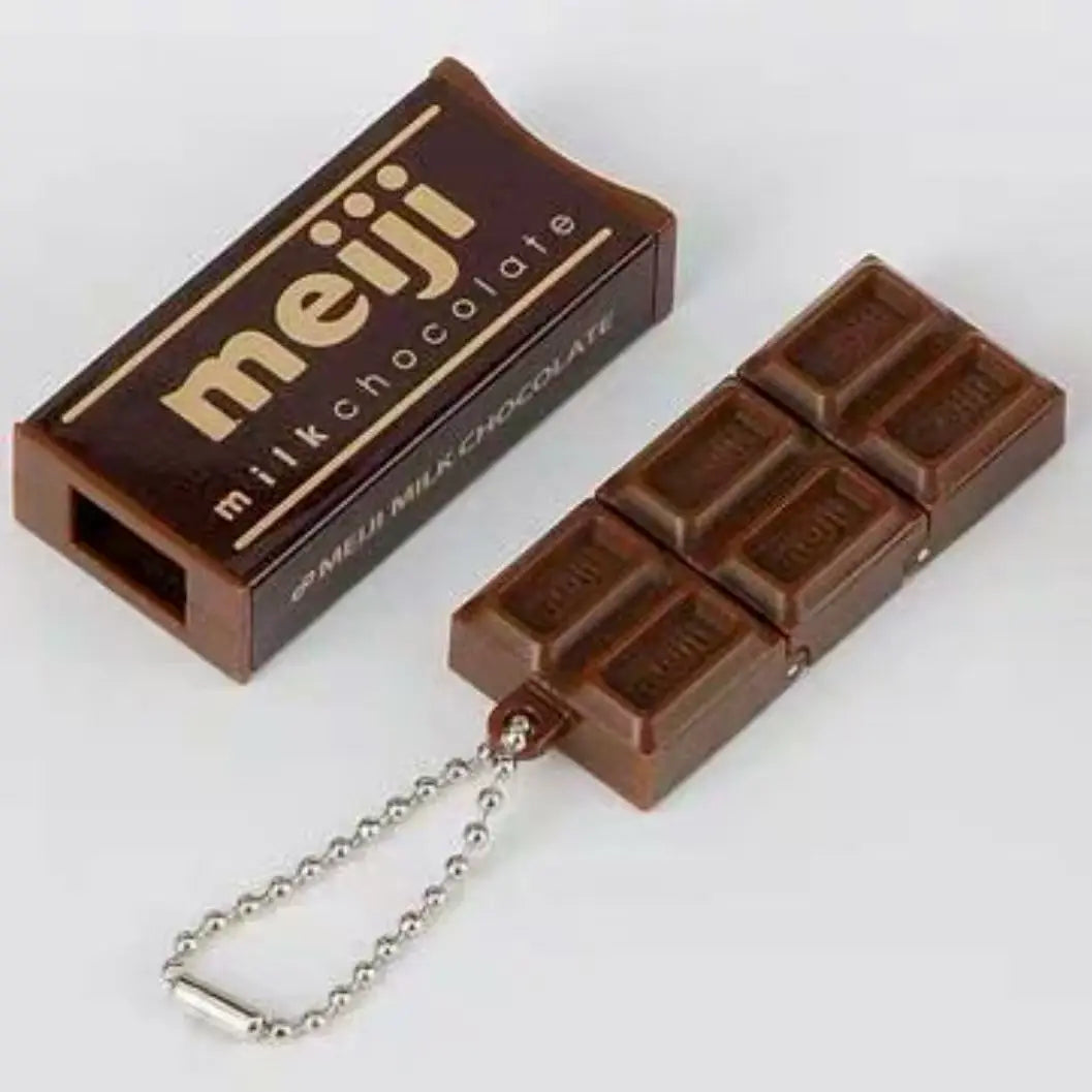Simulation Chocolate Break-Apart Squishy Keychain Toy, Slow-Rebound Non-Greasy Snag-Free Compact Handy Scentless Quick-Clean Tear-Enduring Flexible Calming Textured Sensory Play