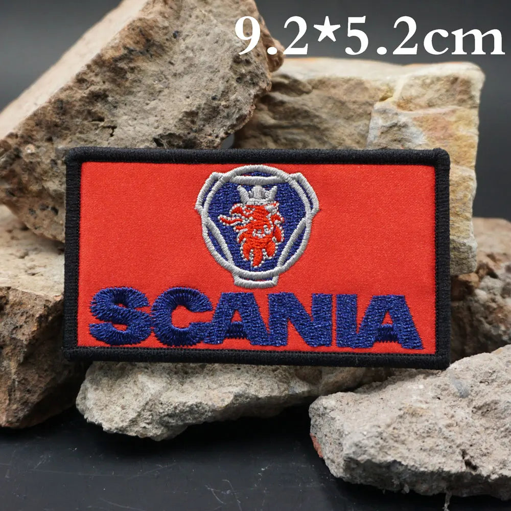 Freightliner Trucks Embroidered Patches Applique Sewing Label punk biker Band Rock Clothes Badges with hook backing or sew on