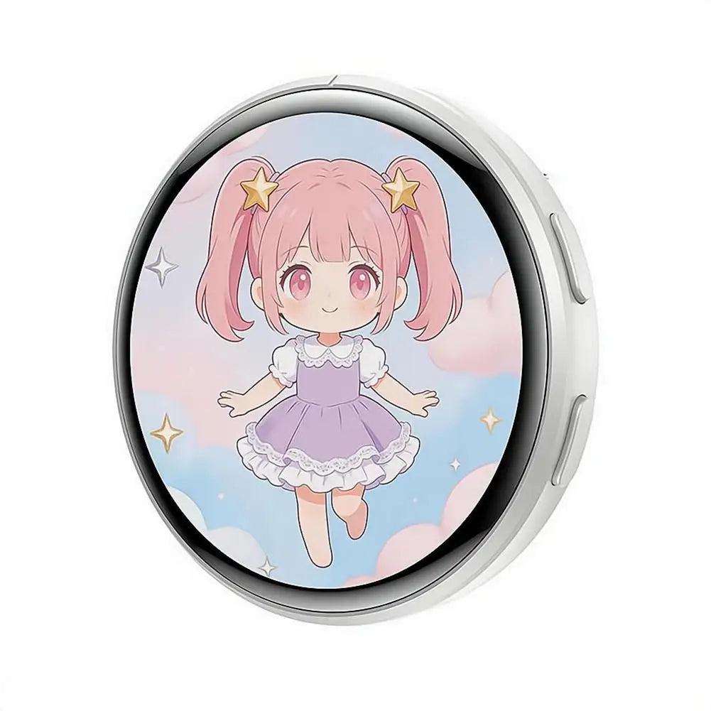 Smart 1.50 Inch Electronic Badge Full Touch IPS Screen Electronic Badge GIF Video With Sound Anime Brooch Pin Student Gift