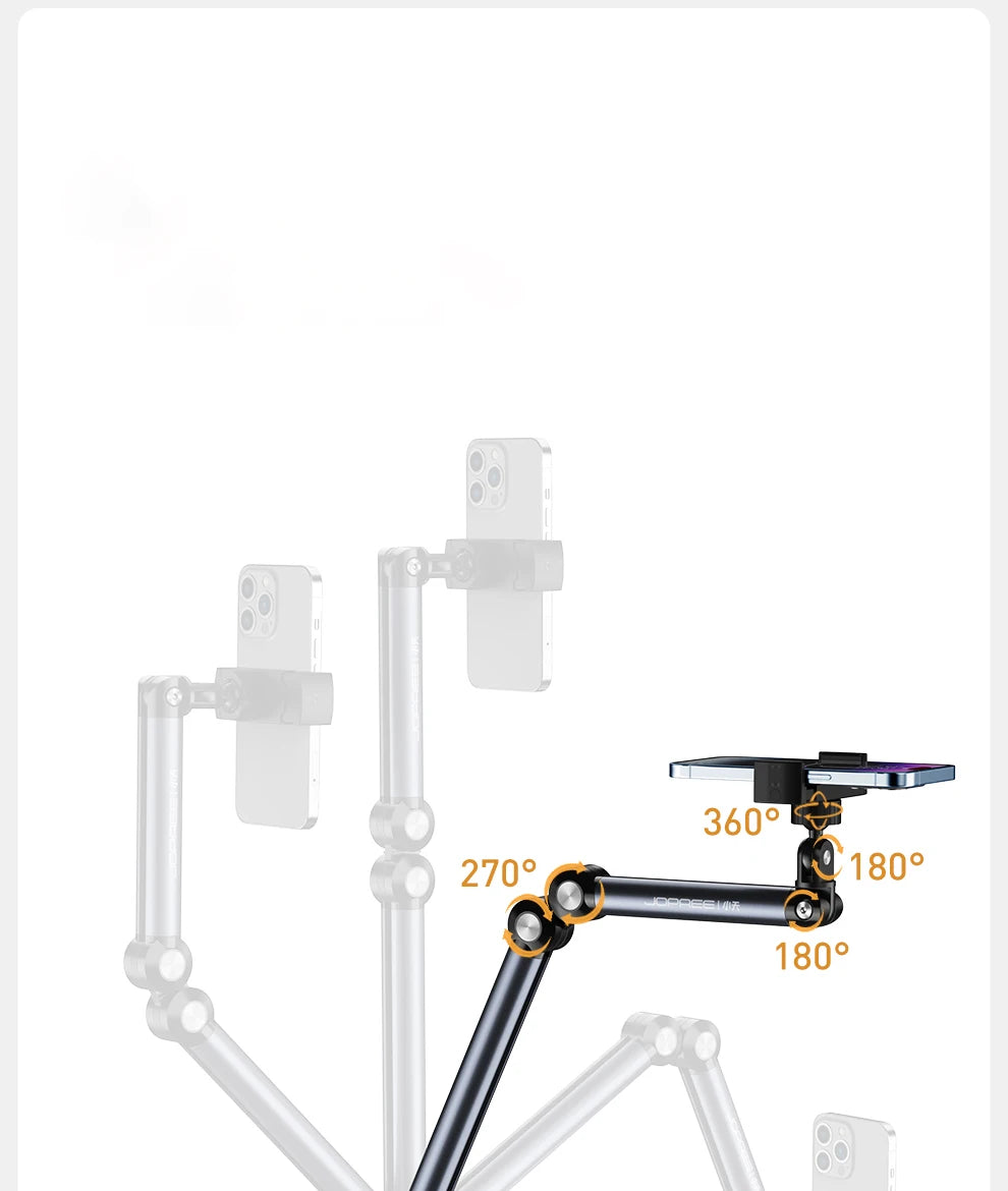 Tablet Stand Phone Holder Floor Lazy Support Stand Desktop Live Broadcast Stand Aluminum Alloy Retractable iPad Clip