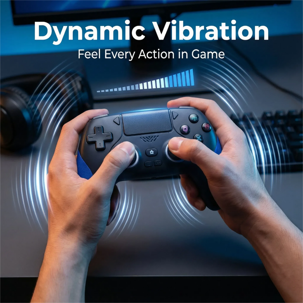 Smart Screen Wireless Game Controller For PS4 Gamepad with Customizable Display For IOS Andriod Table Steam Switch Joystick